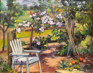 Paisajes Painting - mi rincón del jardín
